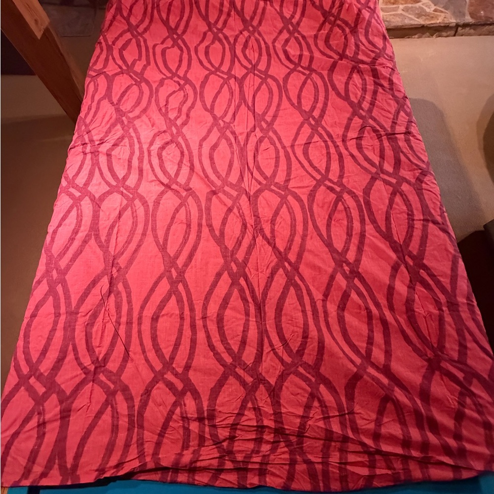 West Elm- organic painted swirl duvet cover (full/queen) with 2 standard shams